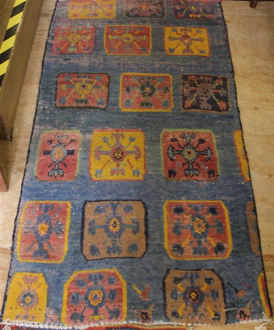 Oriental blue ground rug(-)